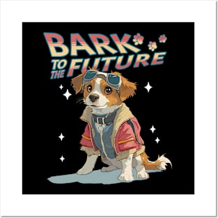 Bark to the Future cute dog Posters and Art